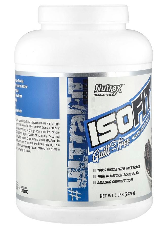 Nutrex Research IsoFit® Protein Cookies & Cream 5 lbs (2429 g) - Image 2
