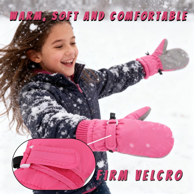 LPMOERA Toddler Mittens Waterproof Kids Winter Ski Gloves Baby Mittens for Boys Girls - Image 5