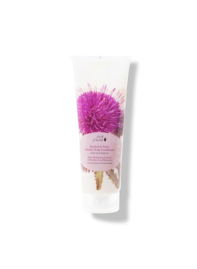 100 % Pure Burdock and Neem Healthy Scalp Purifying Conditioner Moisturizing Detox for Dry, Damaged Hair with Kelp Replenishing Itchy, Flaky Scalp Hydration for Women & Men - 8 Fl Oz - Image 1