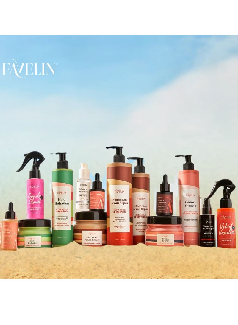 ڤاڨلين مجموعة الارجان رابير شامبو 500 مل + بلسم 500 مل + ماسك 500 مل + سيروم 75 مل + زيت للشعر 35 - Image 4