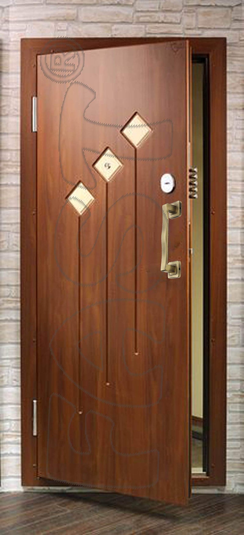 FAST Dh19 Brass Antique 8 Inch Main Door Pull Handle For Home, Office Doors (Brown) - Image 4