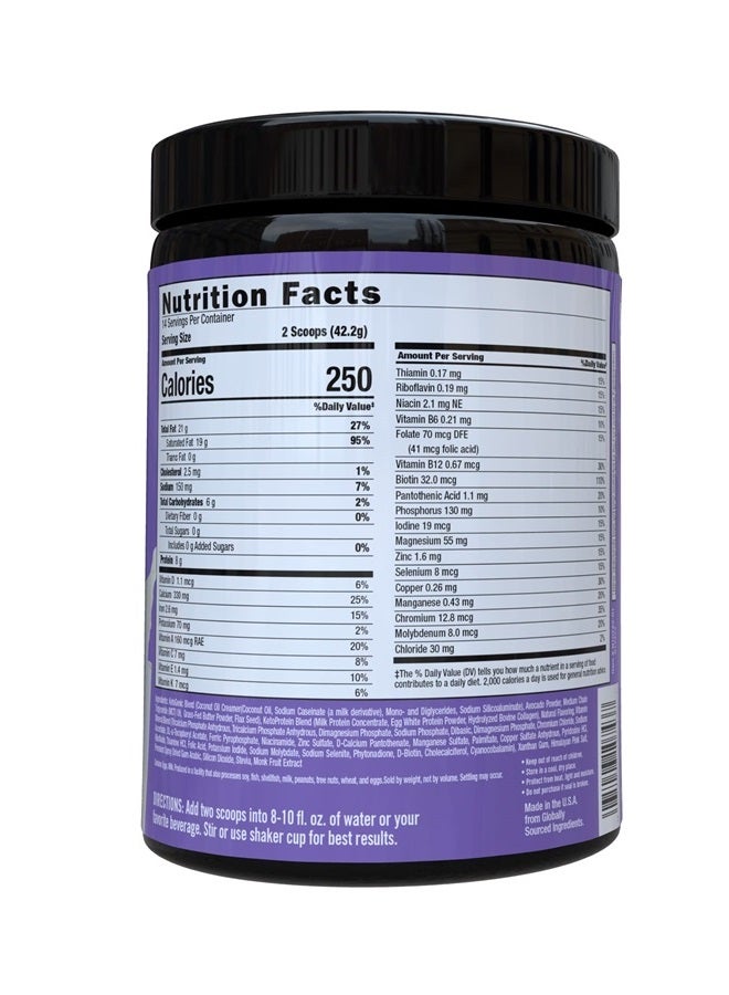 Keto Science مشروب وجبة كيتوني بنكهة الفانيليا، مكمل غذائي، غني بالدهون الثلاثية متوسطة السلسلة والبروتين، مناسب للباليو، لفقدان الوزن، 14 حصة، 20.7 أونصة، قد يختلف التعبئة والتغليف - Image 2