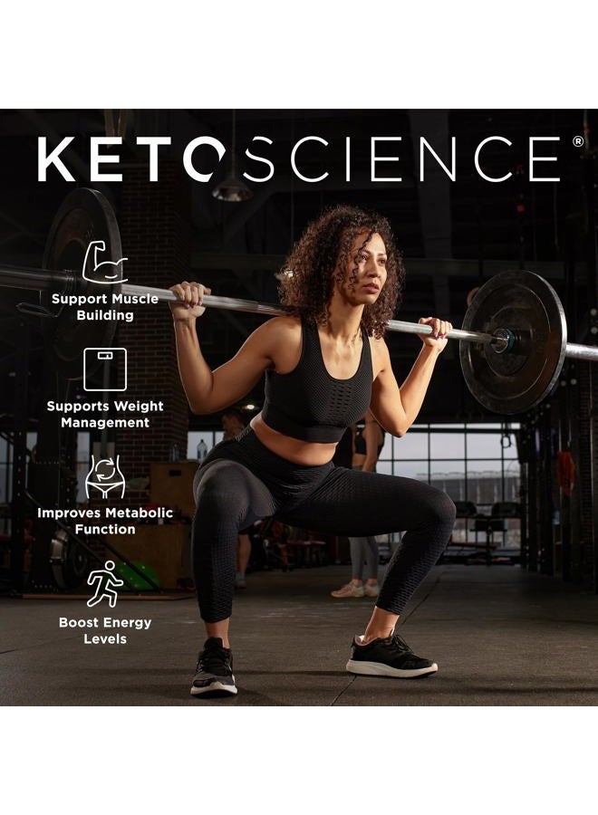 Keto Science مشروب وجبة كيتوني بنكهة الفانيليا، مكمل غذائي، غني بالدهون الثلاثية متوسطة السلسلة والبروتين، مناسب للباليو، لفقدان الوزن، 14 حصة، 20.7 أونصة، قد يختلف التعبئة والتغليف - Image 3