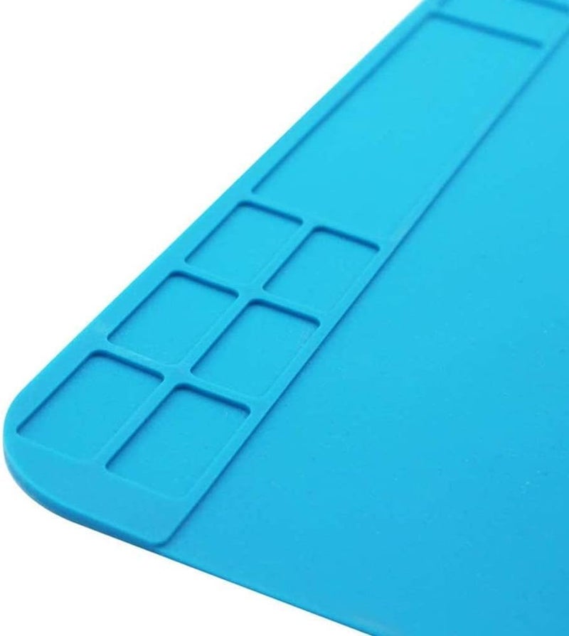 KASTWAVE Multi Purpose Work Mat, Repair Mat Soldering Mat Silicone Work Station With Grids Used For Watch Phone Laptop Repair Soldering Repair Smartphone Lcd Screen Separator Machine Repair Tools (2 Pack) - Image 3