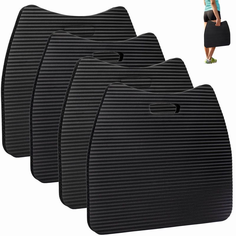 Tebery 4 Pack Stadium Seat Cushion, Waterproof Bleacher Pad Cushion for Children, Portable Outdoor Chair Seats Cushion with Handle, Extra Wide Foam Seat for Sports Event, Office Chair, Concert, Bench - Image 1