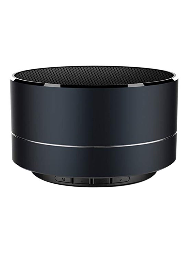 مكبّر صوت صغير الحجم مزوّد بمصابيح LED ويعمل بواسطة البلوتوث أسود