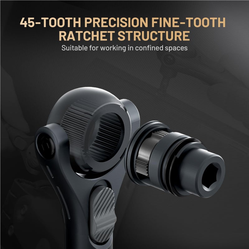 ATuMan 40 in 1 magnetic ratchet screwdriver set with Detachable Handle, 180Â° Ratchet Head, 45-Tooth Mechanism, Magnetic Tool Kit with Case for Computer, Electronics Repair, Ideal for Home, DIY - Image 5