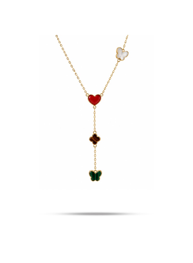 Ruby Art Gold 18K real Gold Necklace for women- 1.91 Grams