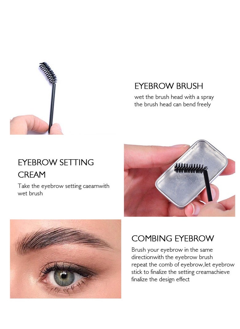 Kiss Beauty - Eyebrow Soap Eyebrows Gel Eyebrow Styling Makeup Soap Brow Sculpt Lift Waterproof Transparent Stereotype Soap Brow - Image 1