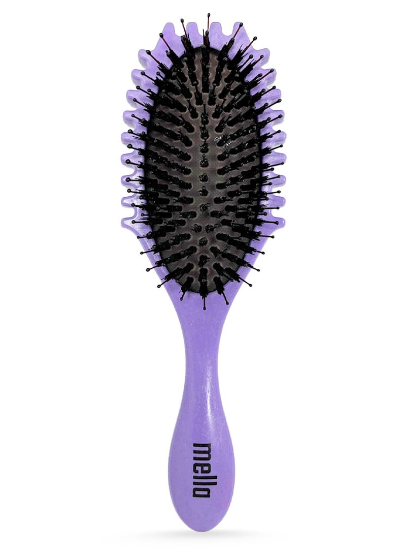 ميلا فرشاة مبطنة لتمشيط وتشكيل الشعر الكيرلي -  موف فاتح - Image 1