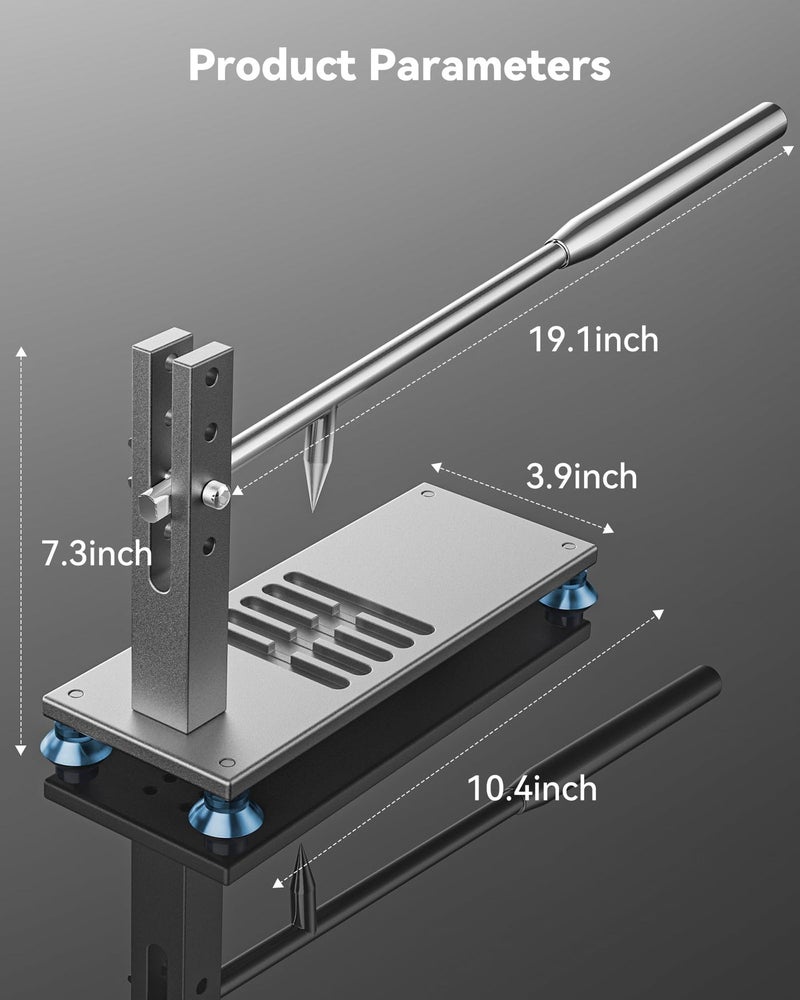 ZeroPone Oyster Clam Opener Machine Adjustable Oyster Shucker Machine Oyster Shucker Tool Set Including Knives, Glove and g-Clip, Seafood Tools for Hotel Family Buffet - Image 4