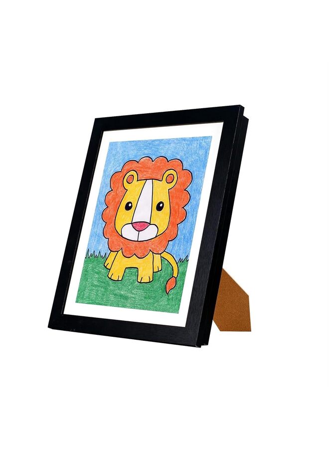 1 PCS Kids Art Frames, Front Opening Changeable Great for Kids Drawings Storage Frames Children Art Projects Schoolwork Crafts A4 Hanging - Image 1
