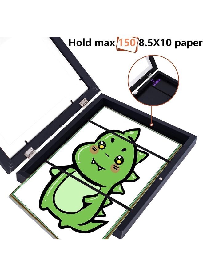 1 PCS Kids Art Frames, Front Opening Changeable Great for Kids Drawings Storage Frames Children Art Projects Schoolwork Crafts A4 Hanging - Image 3