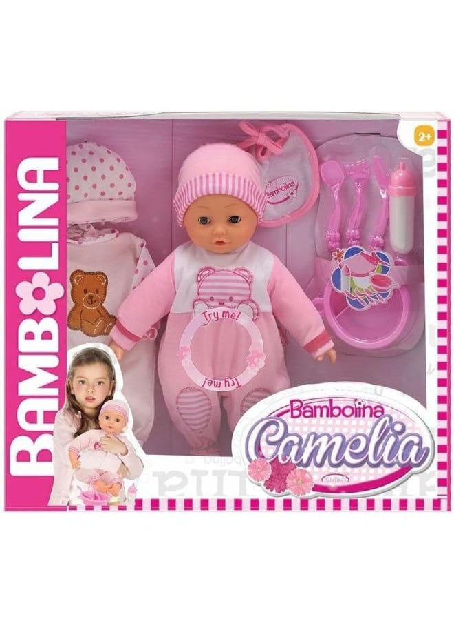 Bambolina - Bambolina Camelia Doll With Accessories, Pink - Image 1