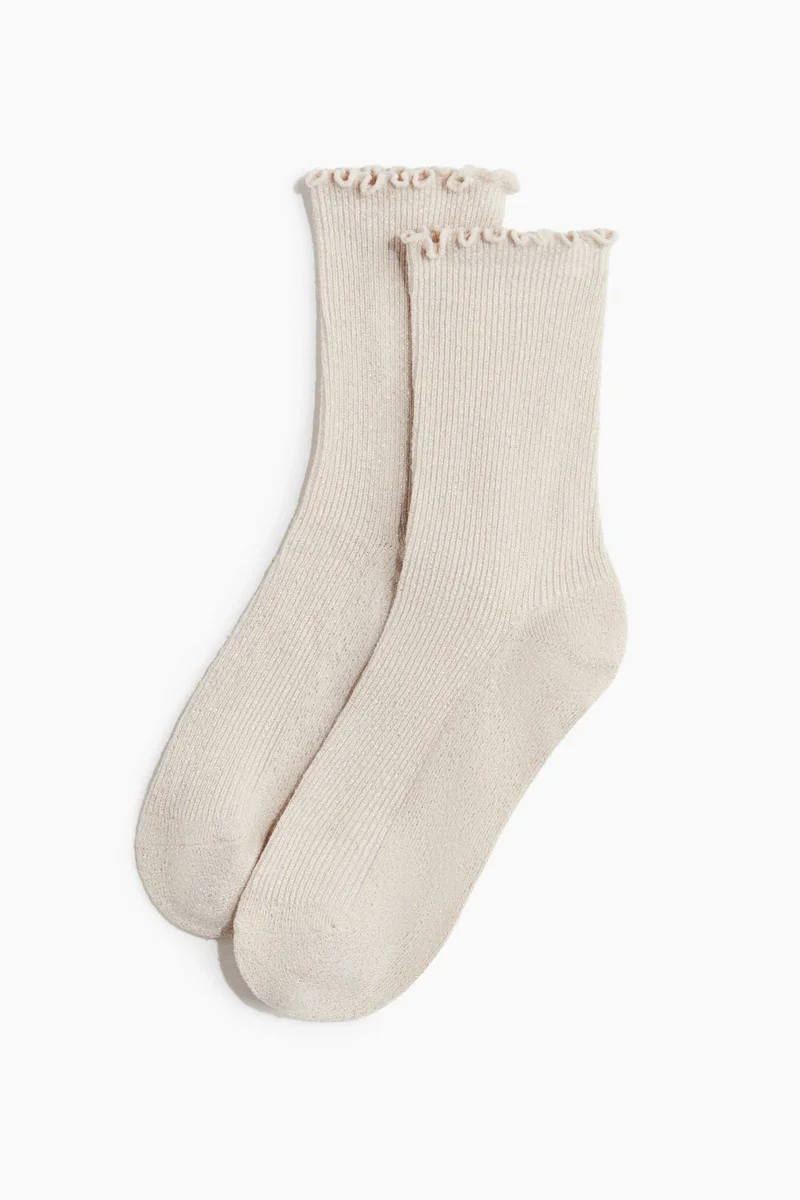 H&M 3-pack overlock-detail socks