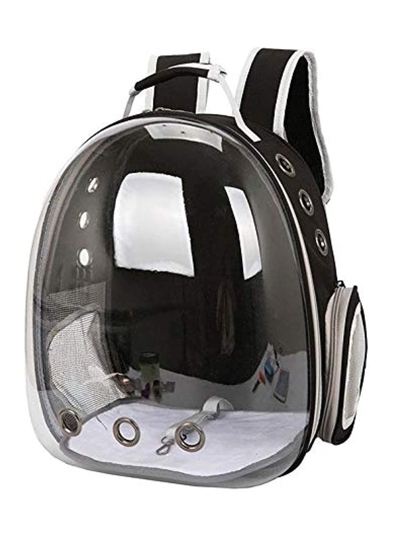 Generic Breathable Portable Pet Carrier Bag Outdoor Travel Backpack (Black) - Image 1