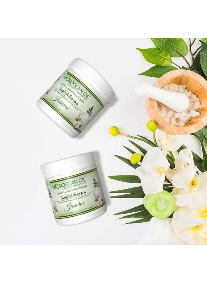 موروكان أويل صابون حمام مغربي بالياسمين 250 مل - Image 4