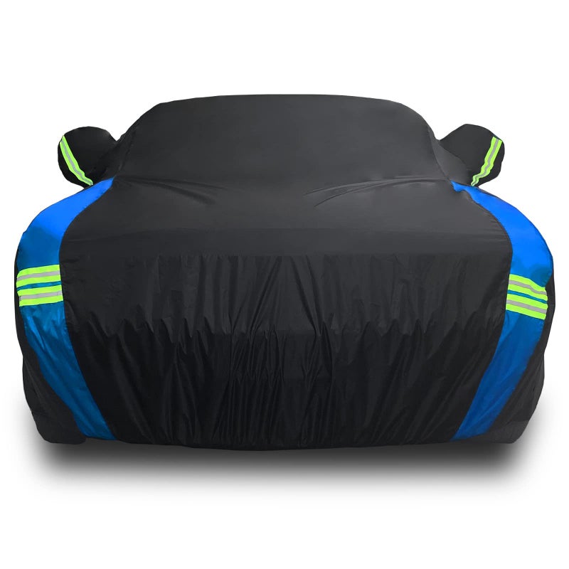 Avecrew Dodge Challenger Car Cover Waterproof All Weather for Automobiles Outdoor Full Exterior Covers Fit 20082025 Dodge Challenger with Windproof Strap and Driver Door Zipper