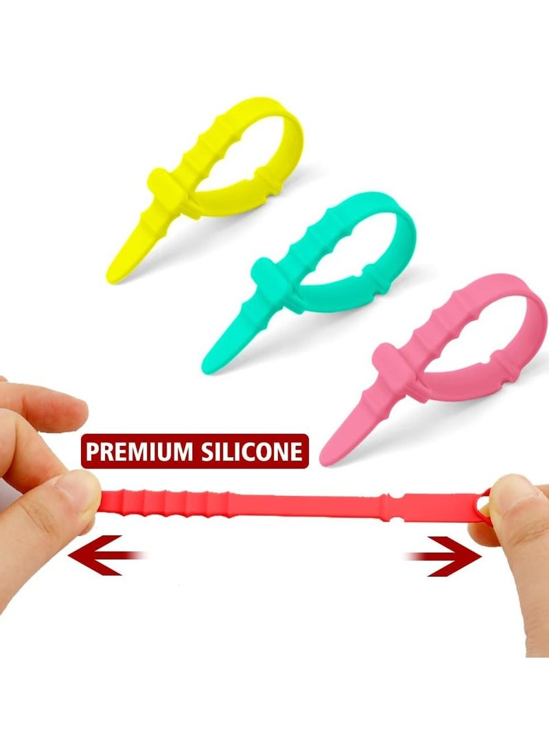 Oasisgalore Silicone Cable Ties - Cord Organizer for Chargers & Wires (10PCS)  - Image 3