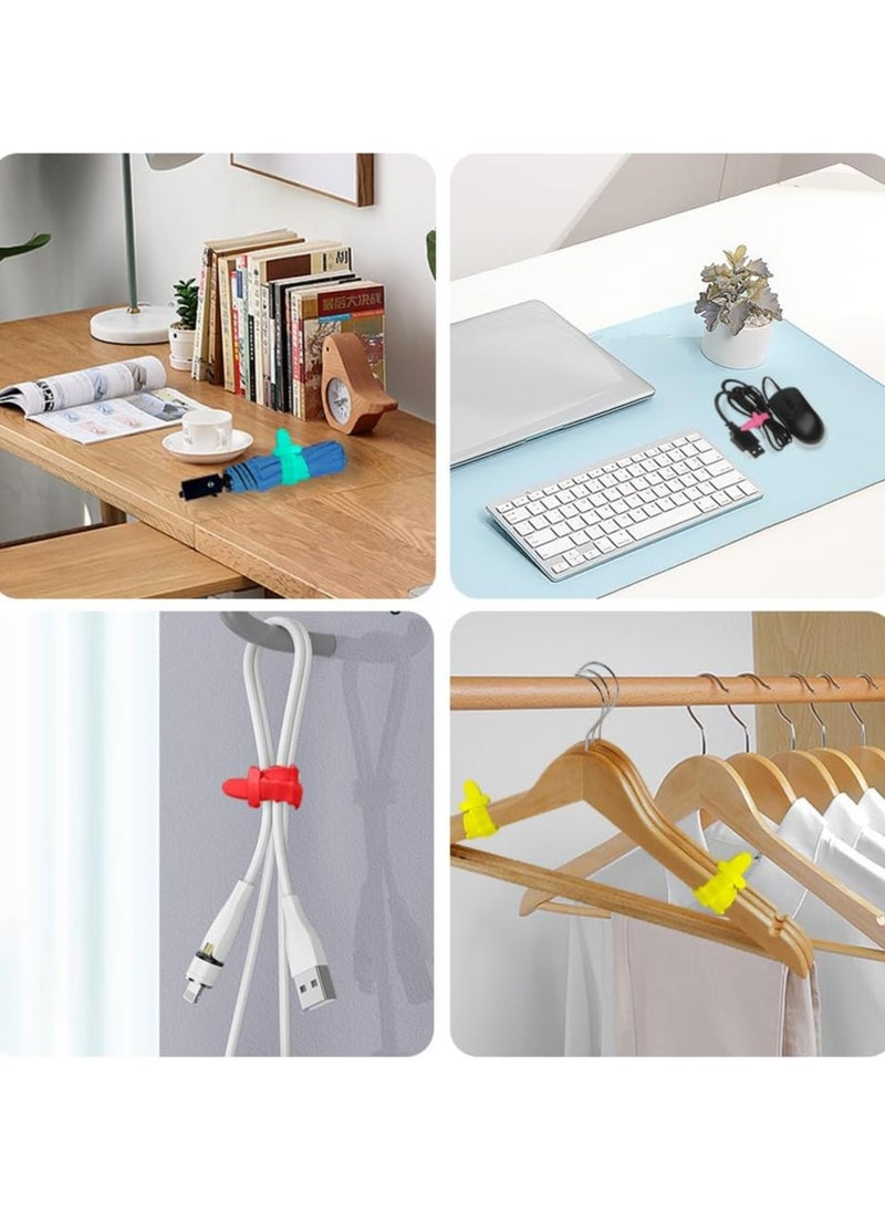 Oasisgalore Silicone Cable Ties - Cord Organizer for Chargers & Wires (10PCS)  - Image 4