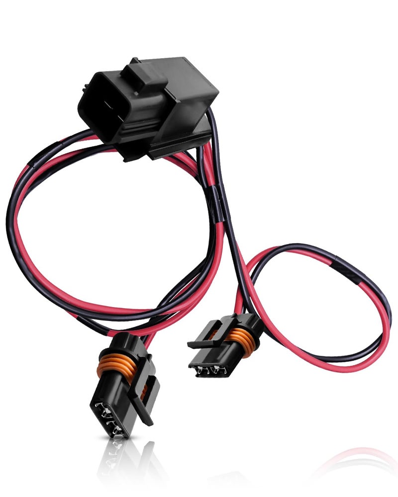 AUGREX Engine Cooling Fan Motor Wiring Harness Fit for Dodge Challenger 20092014 Chrysler 300 20092014 Charger 20092014 Replace 68050137AA 68050137AB