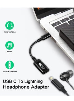 SYOSI USB C to Lightning Audio Adapter, USB Type C Male to Lightning Female Headphone Converter for Apple iPad Air 4 Mini 6 MacBook to Earphones Connector for Call Music Video Not Support Charging  - Image 3