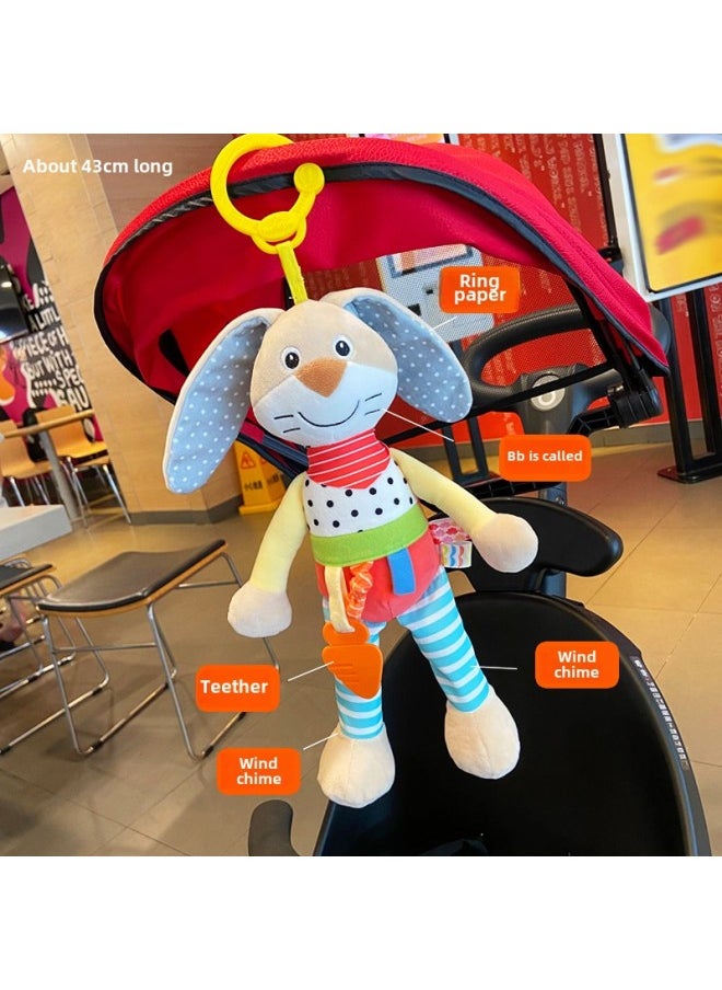 Generic - # Newborn Baby Cart Pendant Baby Comfort Bed Bell Rattle Wind Bell Car Hanging Plush Sound Travel To Play-Color:Red Monkey [teether] - Image 1