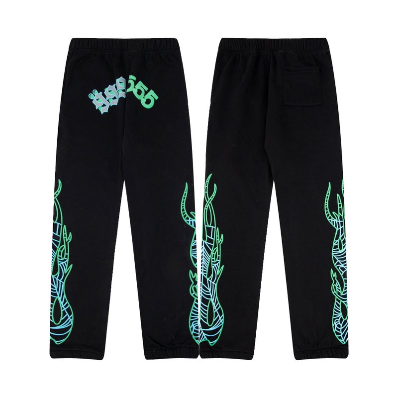 Sp5Der Hip-Hop Singer'S Same Style Foam Letter 5555 Printed Men'S And Women'S Couple Sweatshirt Hoodie Suit - Image 4