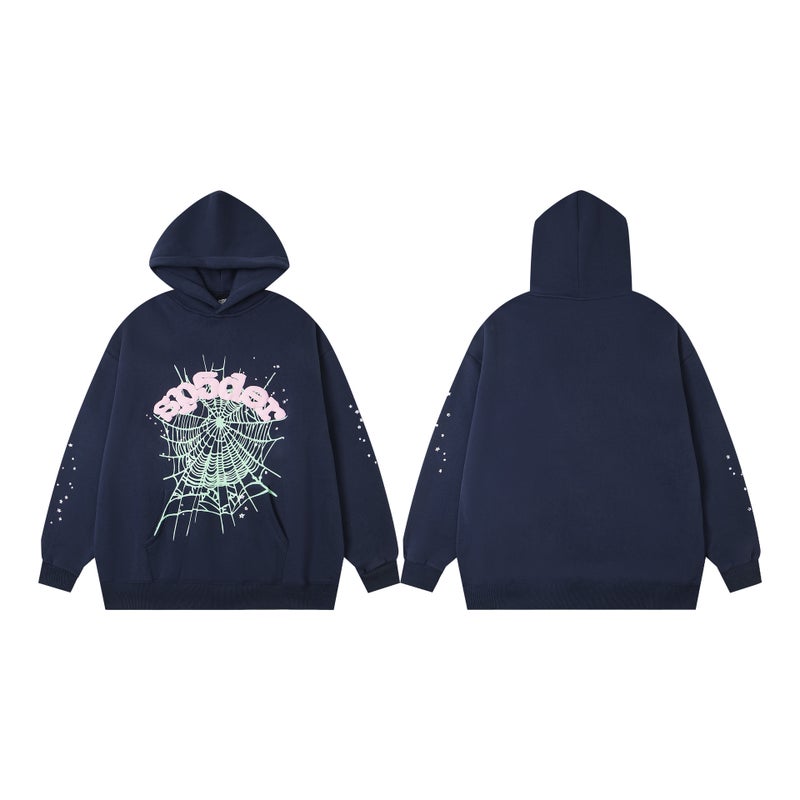Sp5Der Hip-Hop Singer'S Same Style Foam Letter 5555 Printed Men'S And Women'S Couple Sweatshirt Hoodie Suit - Image 1