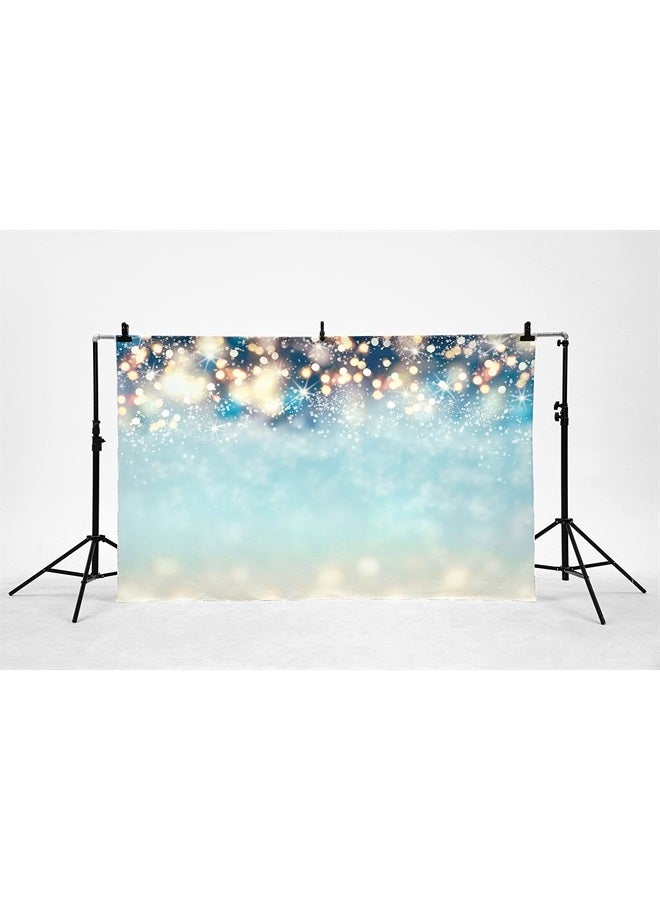 Kate 7×5ft Christmas Backdrop Dots with Snowflake Backdrop Christmas Blue Background for Photography Seamless Cotton Cloth