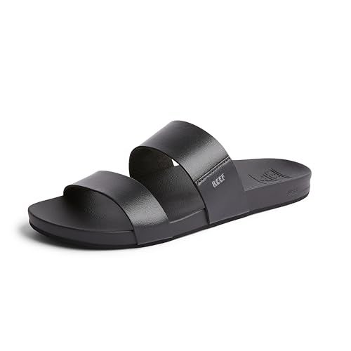 REEF Womens Sandals, Cushion Vista, Black, 7.5 - Image 1