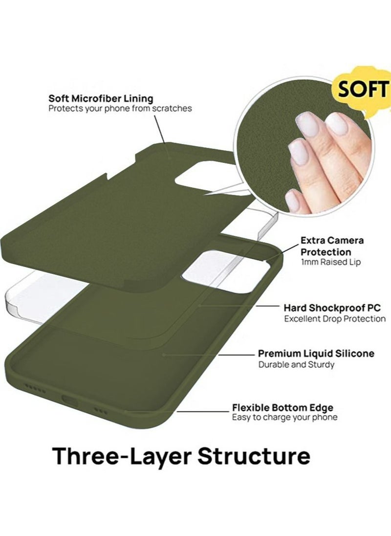 Generic - iPhone 15 Mobile Case Cover with Soft Liquid Silicone Protection Anti-Scratch Shockproof Accessories Slim Protective Back Cover with Comfortable Hold Touch Feeling and Anti-fingerprint - Image 1