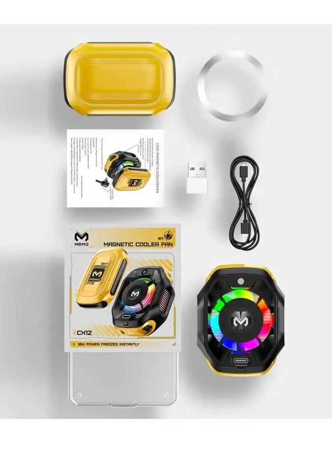 Memo CX12 Magnetic Mobile Cooler Mobile Phone Radiator Phone Cooling Fan - Image 1