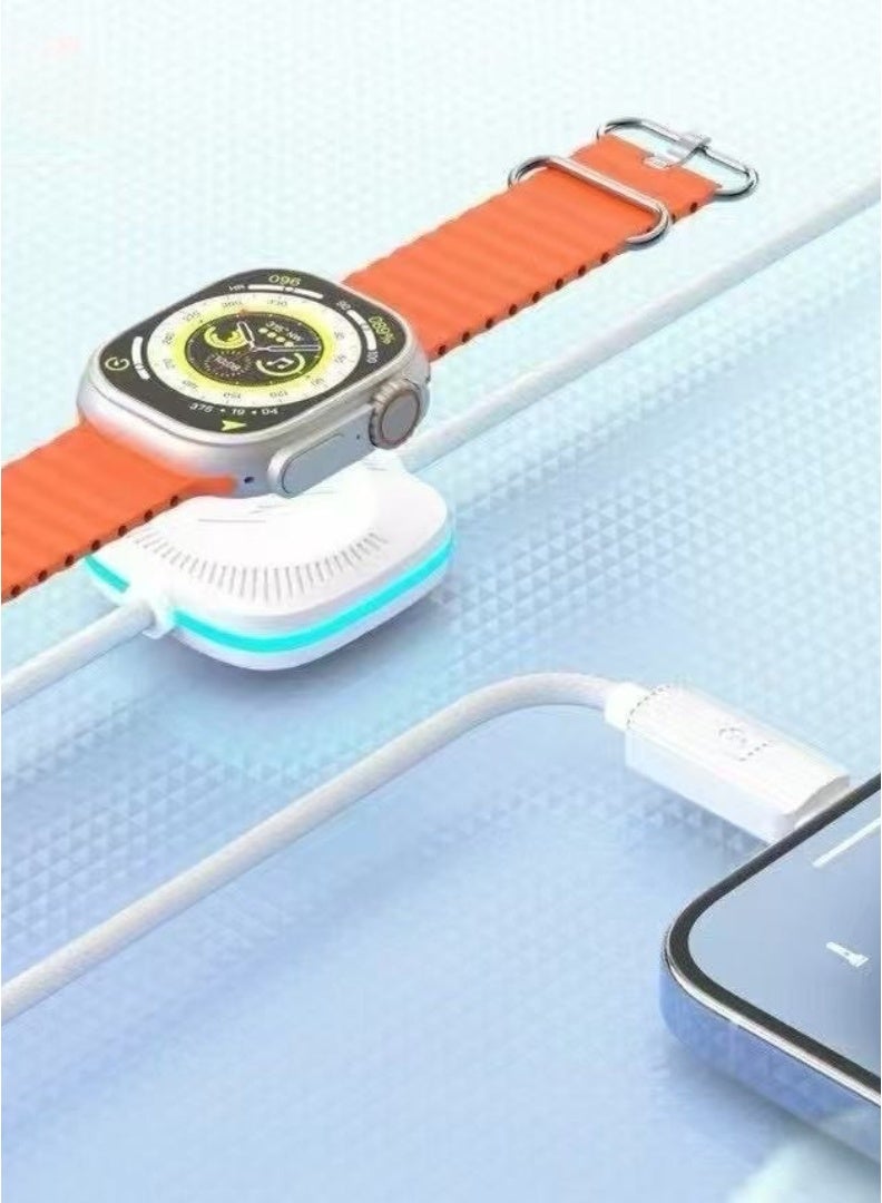 Earldom 2-in-1 USB-C to Lightning Cable – 20W PD Fast Charging for iPhone & Apple Watch – Wireless Magnetic Charger | 100cm  - Image 3
