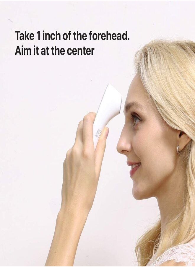 iHealth - iHealth Wireless No-Touch Forehead Thermometer, Digital Thermometer for Adults & Babies Bluetooth Thermometer with 3 Ultra Sensors, Large LED Display and Gentle Vibration Alert - Image 1