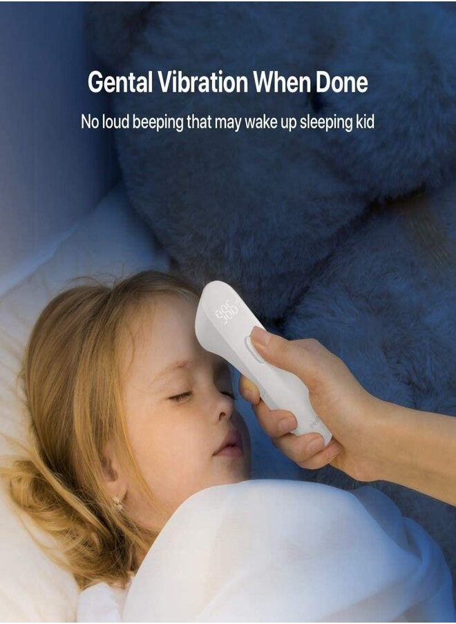 iHealth - iHealth Wireless No-Touch Forehead Thermometer, Digital Thermometer for Adults & Babies Bluetooth Thermometer with 3 Ultra Sensors, Large LED Display and Gentle Vibration Alert - Image 1