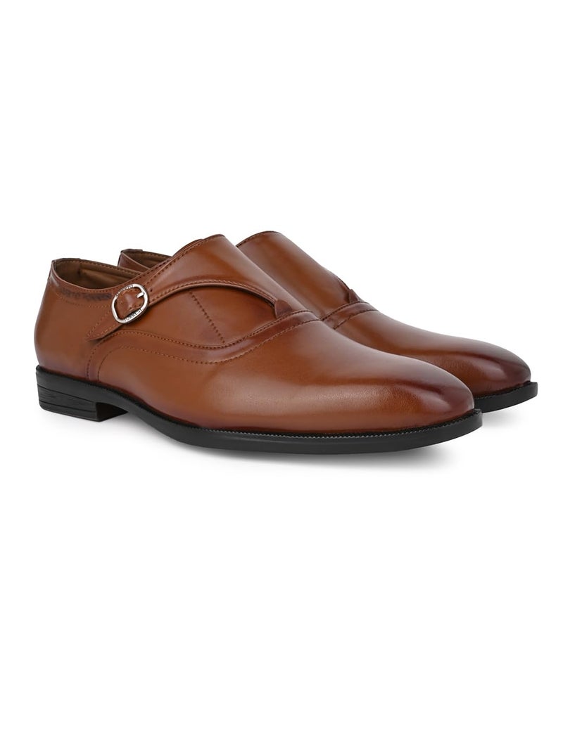 ALBERTO TORRESI Hungary Series 606 Executive Tan Formal Monk Shoes - Image 4