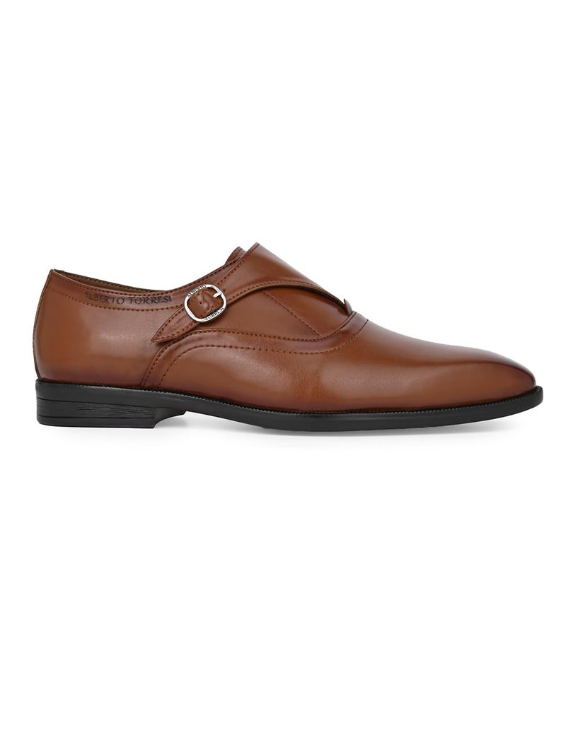 ALBERTO TORRESI Hungary Series 606 Executive Tan Formal Monk Shoes - Image 2