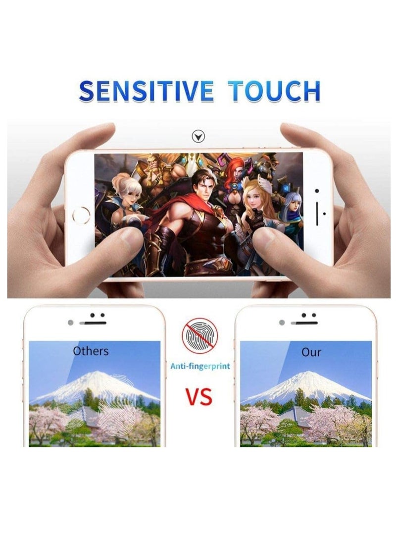 Meidom iPhone 8 /iPhone 7 /iphone 6 Screen Protector, 5D Full Coverage Tempered Glass Screen Protector - whait