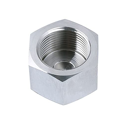 Pysrych Stainless Steel 304 Forged Pipe Fitting, Hex End Cap, 1/2" NPT Female, Class 3000 (Pack of 2) - Image 3