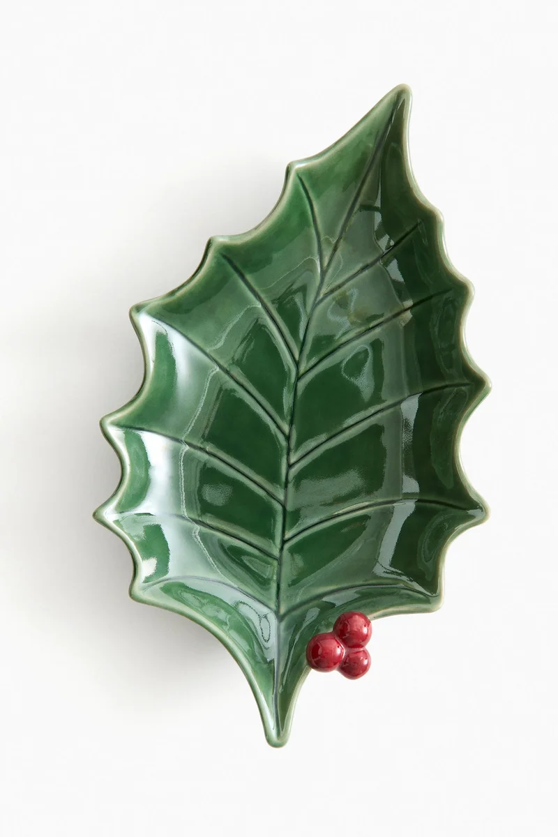 اتش اند ام سلطانية تقديم فخارية كبيرة بتصميم تجريدي