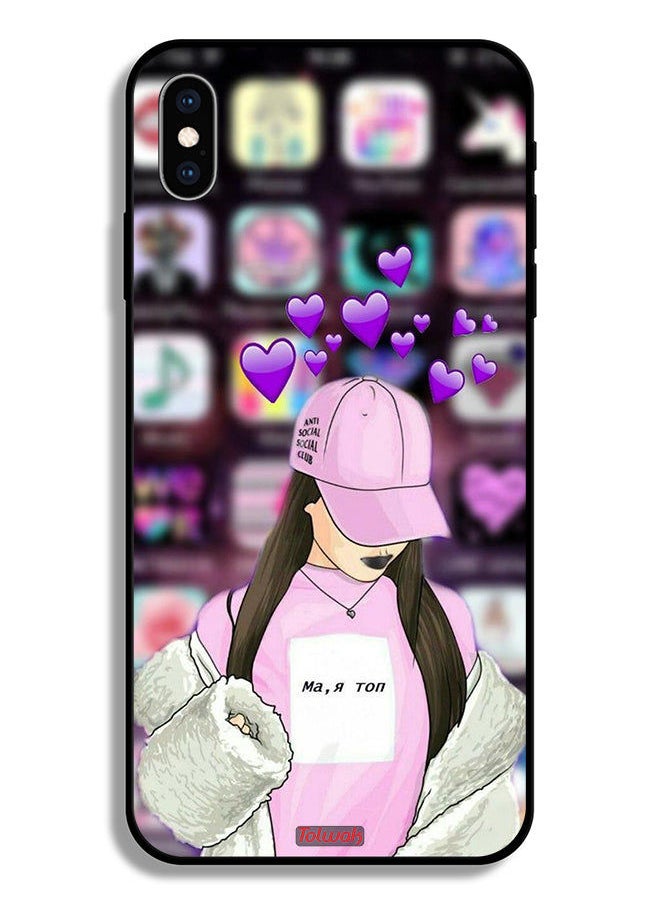 Tolwak Apple iPhone XS Protective Case Anti Social Club  - Image 2