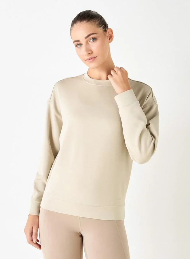 Crew Neck Sweatshirt with Long Sleeves