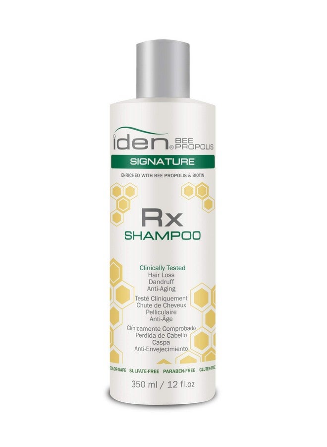 Iden Bee Propolis Signature Rx Shampoo Promotes Healthy Hair Growth Saw Palmetto & Green Tea 12 Fl.Oz - Image 1