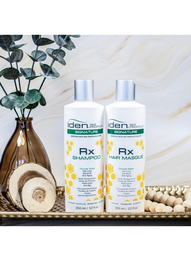 Iden Bee Propolis Signature Rx Shampoo Promotes Healthy Hair Growth Saw Palmetto & Green Tea 12 Fl.Oz - Image 3