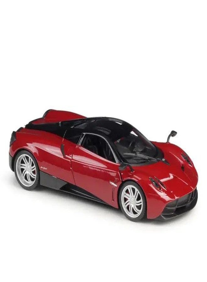 endevi1:24 Scale Exclusive Alloy Metal Pull Back Die-cast Car Model with Sound Light Mini Auto Toy for Kids Metal Model Toy Car with Sound and Light (1.24 Pagani HUARIYA-RED) - Image 1
