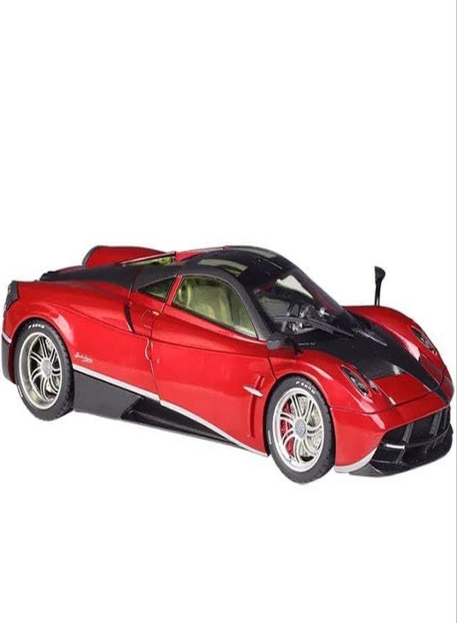 endevi1:24 Scale Exclusive Alloy Metal Pull Back Die-cast Car Model with Sound Light Mini Auto Toy for Kids Metal Model Toy Car with Sound and Light (1.24 Pagani HUARIYA-RED) - Image 5