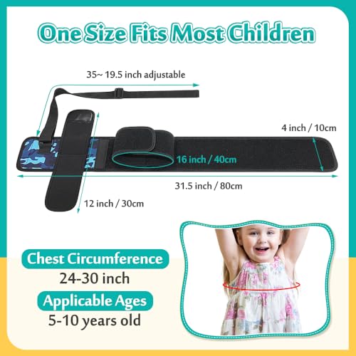 Mybow Kids Shoulder Immobilizer Sling | Child Arm Sling with Waist Strap for Broken Collarbone Clavicle & Shoulder Injury Arm Holder, Rotator Cuff Surgery Sling for Toddler Support Brace - Image 2