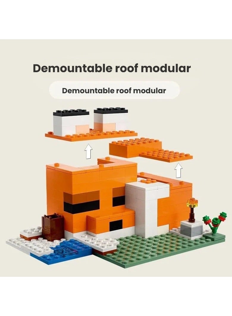 عام مجموعة مكعبات ماينكرافت - منزل الثعلب: لعبة تعليمية مبتكرة تنمي الوعي المكاني والمهارات الحركية للأطفال عبر تجربة بناء شيقة - Image 2