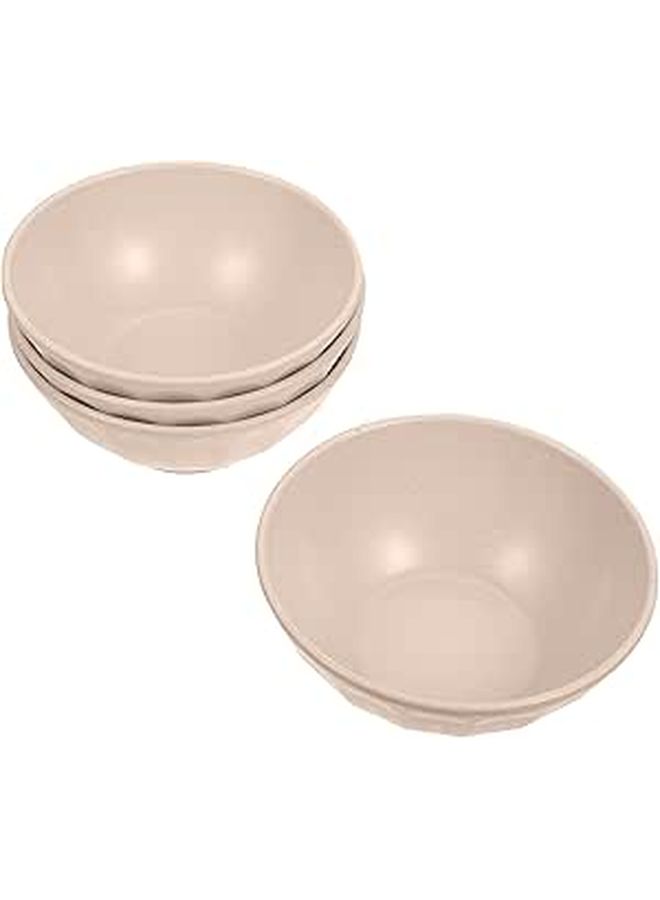 4 Piece Eco Friendly Wheat Straw Bowls Set For Rice Salad And Home Dining - Image 1